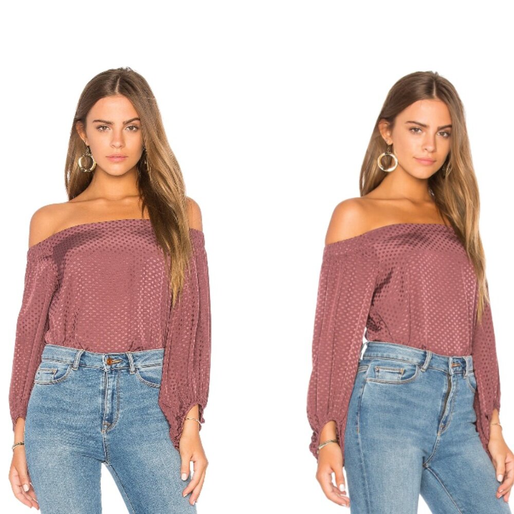 Bardot Skyline Top in Auburn REVOLVE Medium NWOT